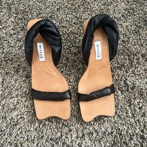 Miista black heels